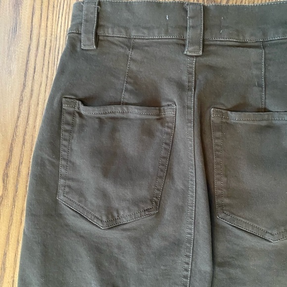 DYNAMITE Olive Green Denim Mini Skirt - Picture 8 of 9